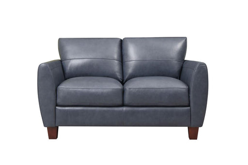 Leather Italia Georgetown-Traverse Loveseat in Blue image