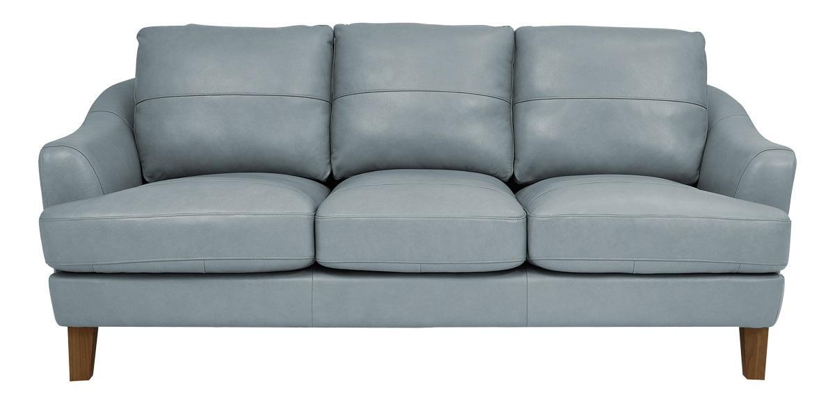 6411 PALMER SOFA 7284 ICE; LEATHER / SPLIT image