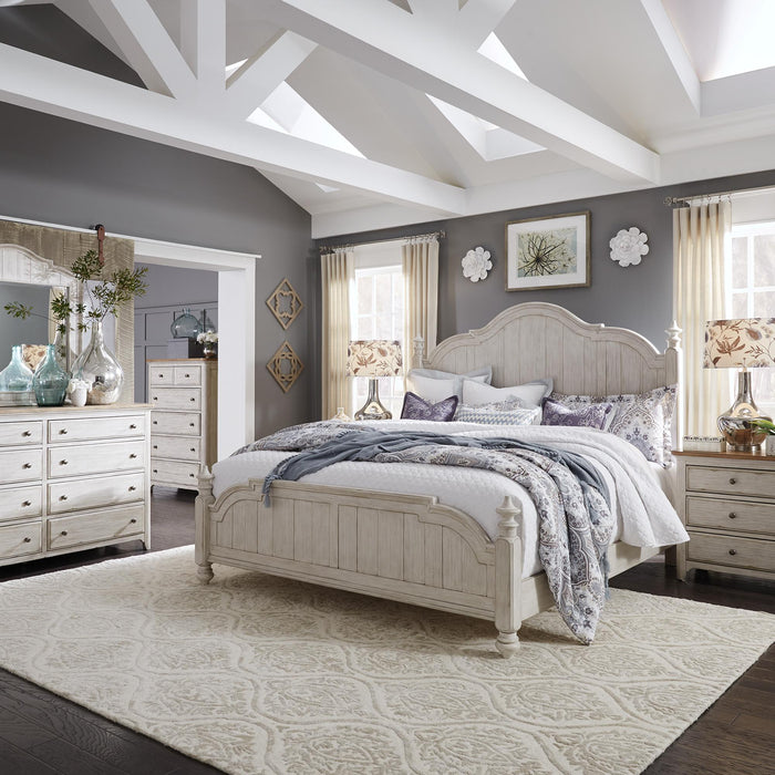 Farmhouse Reimagined King Poster Bed, Dresser & Mirror, Chest, Night Stand image