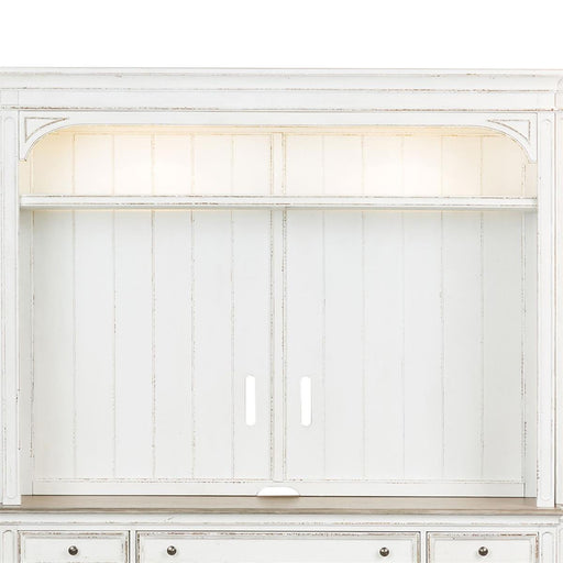 Liberty Furniture Magnolia Manor Entertainment Hutch in Antique White image