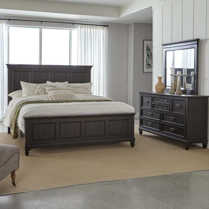 Allyson Park King Panel Bed, Dresser & Mirror