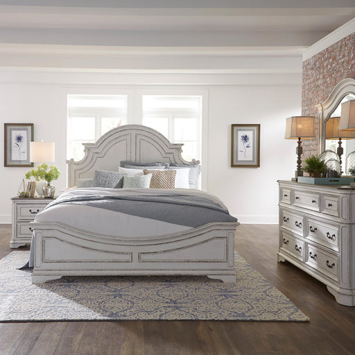 Magnolia Manor King California Panel Bed, Dresser & Mirror, Nightstand image