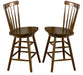 Liberty Furniture Creations II 24 Inch Copenhagen Barstool in Tobacco Finish (Set of 2) image