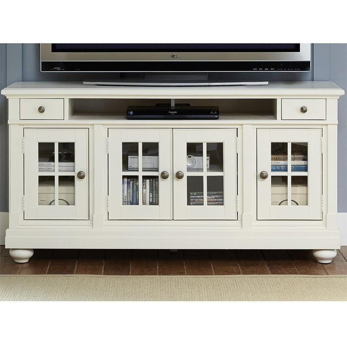 Liberty Harbor View 62" Entertainment TV Stand in Linen image