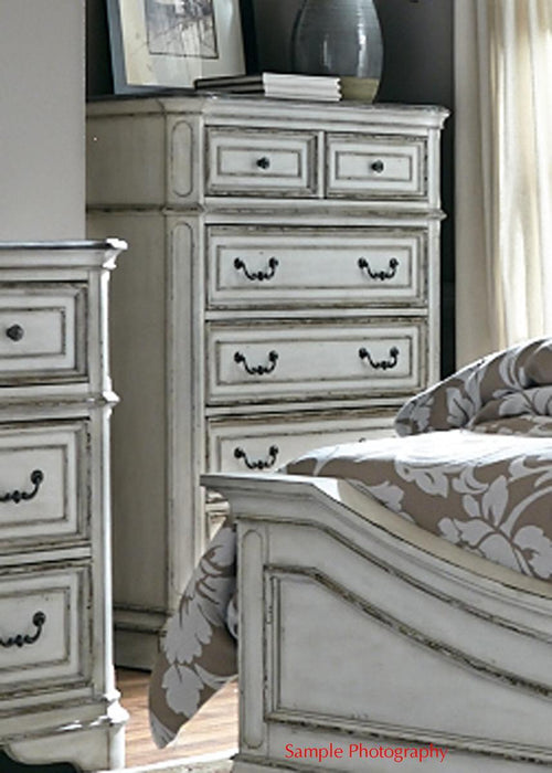 Liberty Magnolia Manor Five Drawer Chest in Antique White image