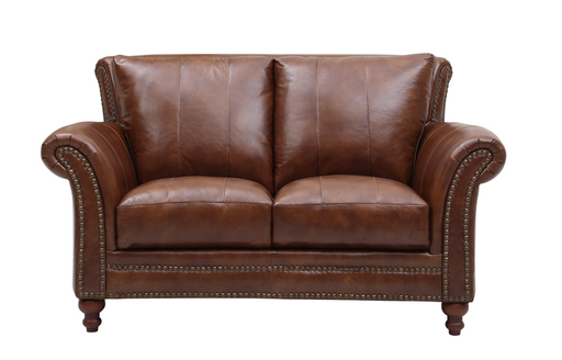 2239 BUTLER LOVESEAT 6618 BROWN (100% TOP GRAIN LEATHER) image