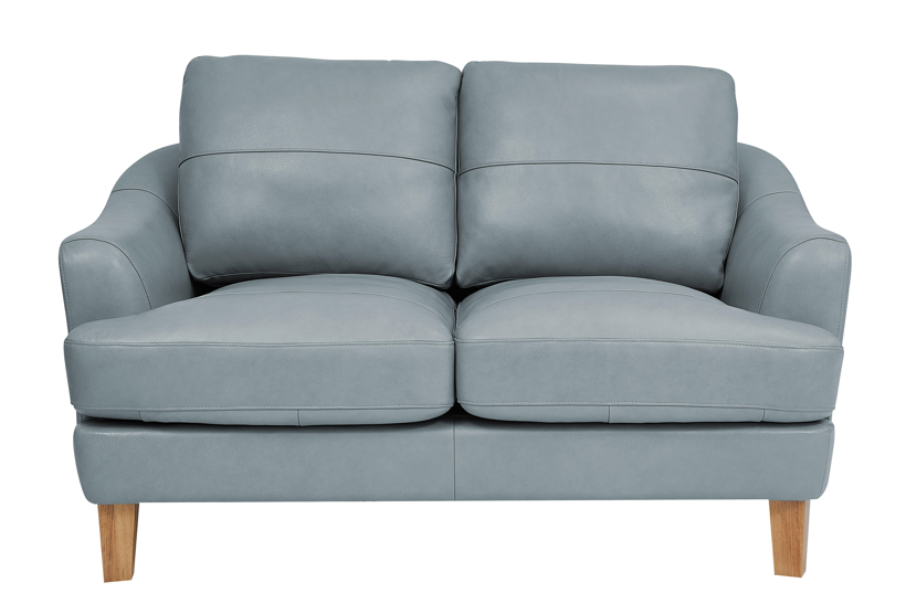 6411 PALMER LOVESEAT 7284 ICE; LEATHER / SPLIT image